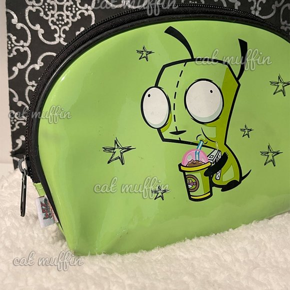 * VERY RARE * INVADER ZIM COSMETIC BAG / GIR - Picture 3 of 7
